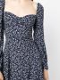 Reformation Mini-jurk met bloemenprint Blauw - Thumbnail 5