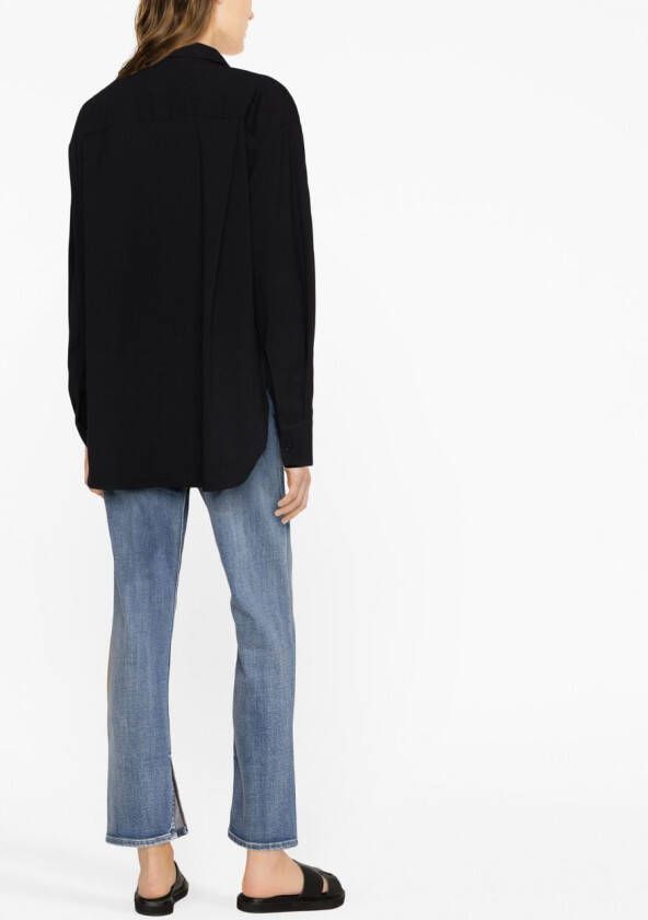 Reformation Oversized blouse Zwart
