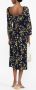 Reformation Midi-jurk met bloemenprint Blauw - Thumbnail 4