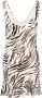 Reformation Mini-jurk met zebraprint Beige - Thumbnail 2