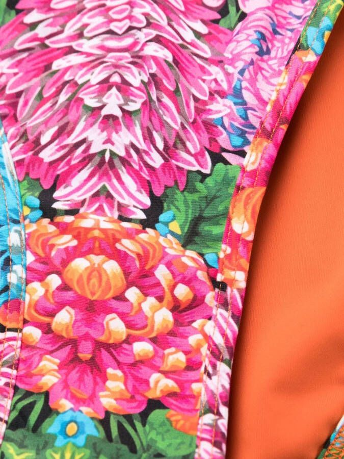 Reina Olga Bikini met bloemenprint Oranje