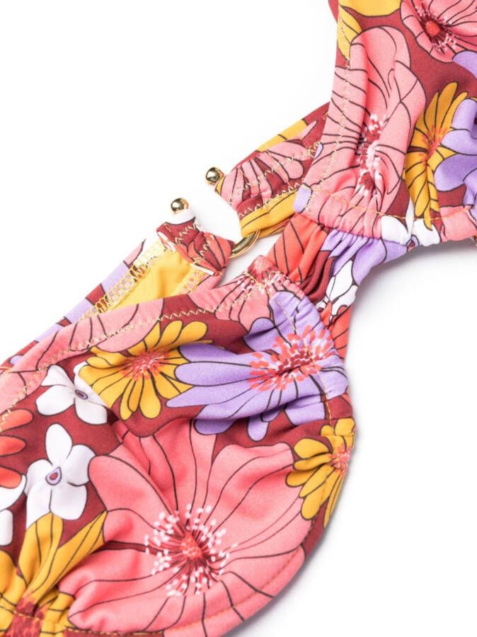 Reina Olga Bikini met bloemenprint Rood