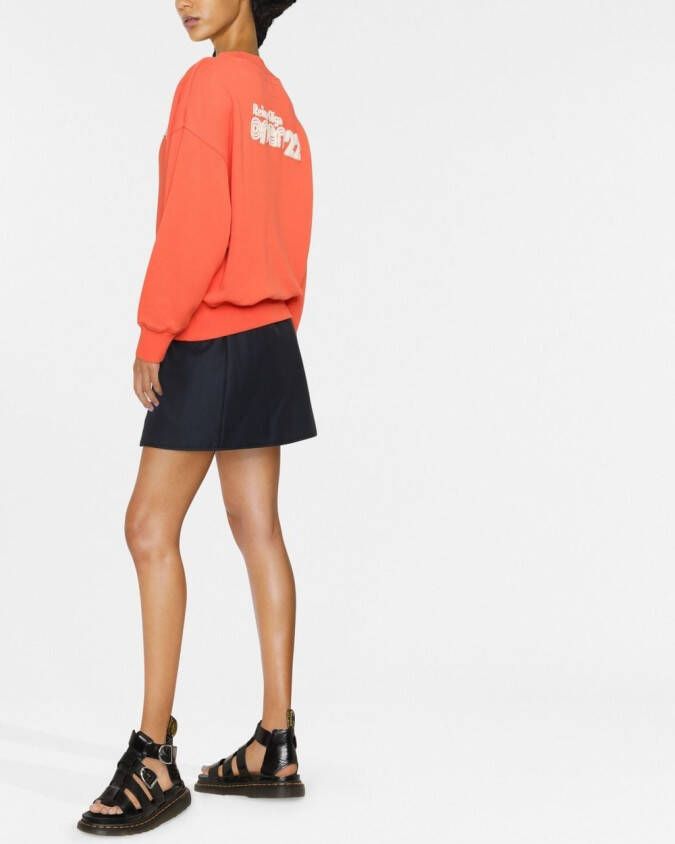 Reina Olga Sweater met logoprint Oranje