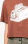 Rejina Pyo Cropped T-shirt Bruin - Thumbnail 5
