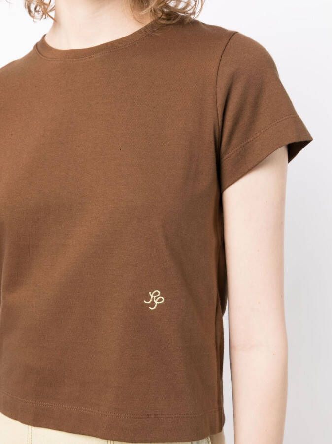 Rejina Pyo Cropped T-shirt Bruin