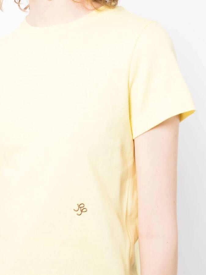Rejina Pyo Cropped T-shirt Geel