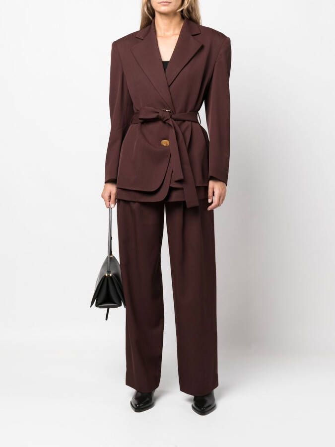 Rejina Pyo High waist broek Beige