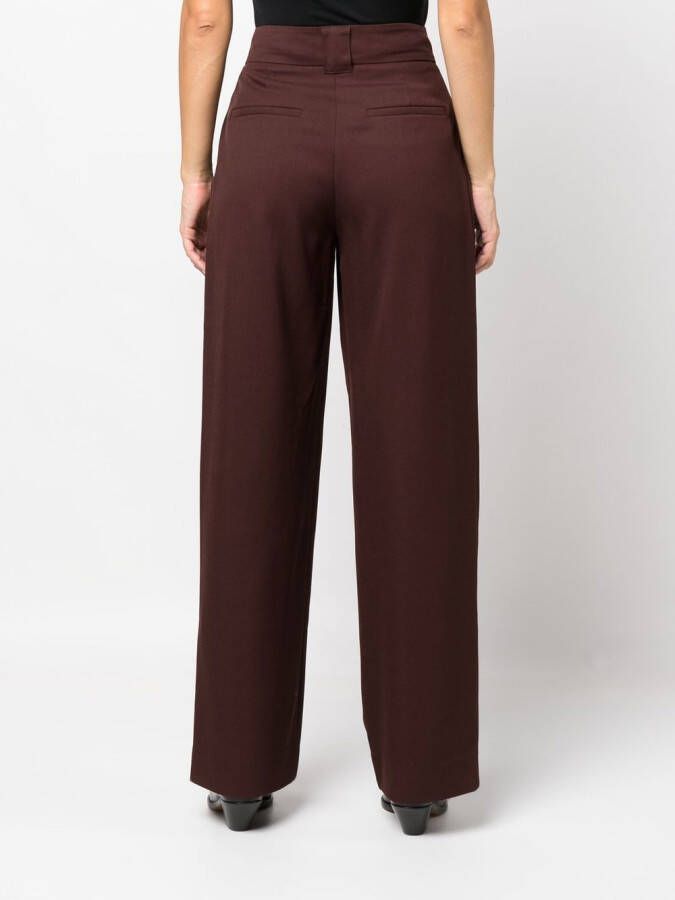 Rejina Pyo High waist broek Beige