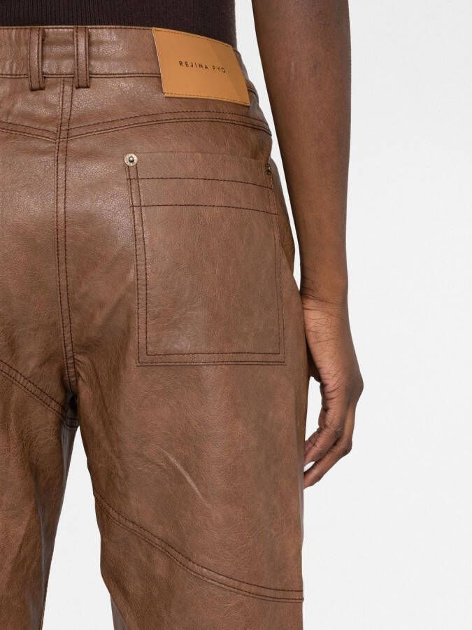 Rejina Pyo Broek met wijde pijpen Bruin