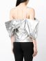 Rejina Pyo Metallic blouse Zilver - Thumbnail 4