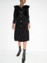 Rejina Pyo Midi-jurk met oversized kraag Zwart - Thumbnail 2