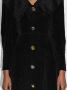 Rejina Pyo Midi-jurk met oversized kraag Zwart - Thumbnail 4