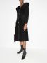 Rejina Pyo Midi-jurk met oversized kraag Zwart - Thumbnail 5
