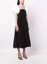 Rejina Pyo Midi-jurk met pofmouwen Zwart - Thumbnail 2