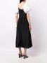 Rejina Pyo Midi-jurk met pofmouwen Zwart - Thumbnail 3