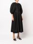 Rejina Pyo Midi-jurk met pofmouwen Zwart - Thumbnail 4