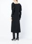 Rejina Pyo Midi-jurk met pofmouwen Zwart - Thumbnail 4
