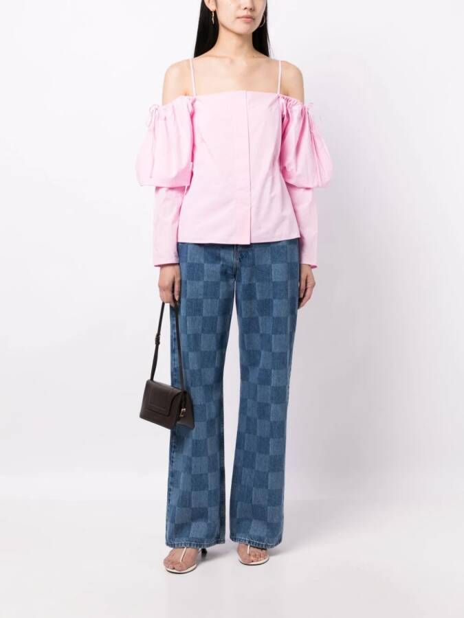 Rejina Pyo Off-shoulder blouse Roze
