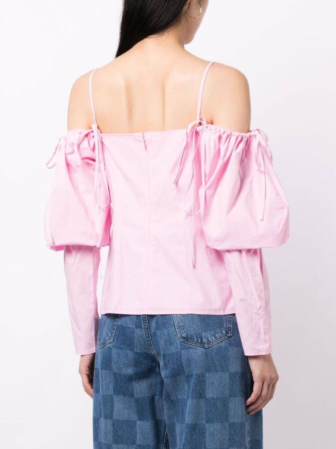 Rejina Pyo Off-shoulder blouse Roze
