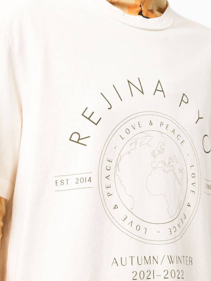 Rejina Pyo T-shirt met print Beige