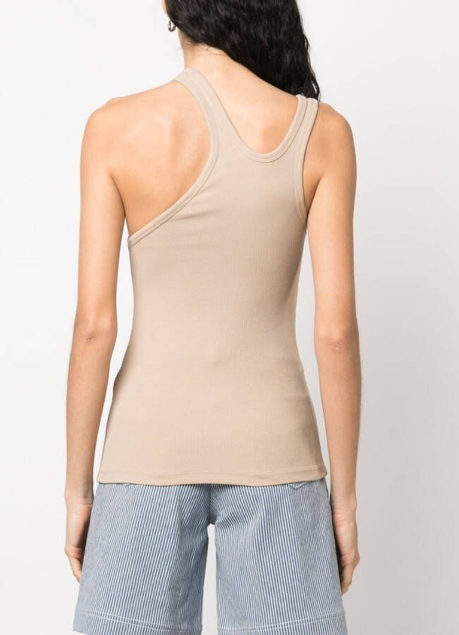 REMAIN Asymmetrische tanktop Bruin