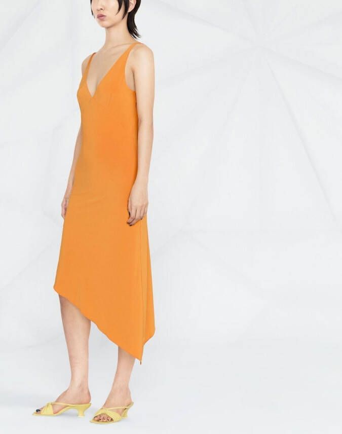 REMAIN Asymmetrische jurk Oranje