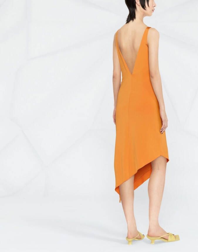 REMAIN Asymmetrische jurk Oranje