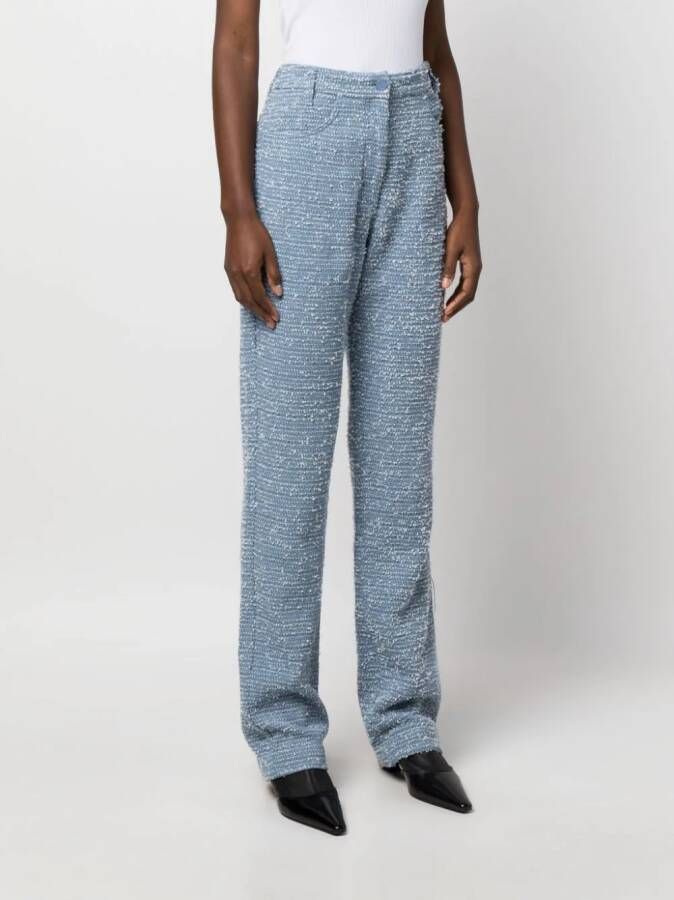 REMAIN Straight broek Blauw