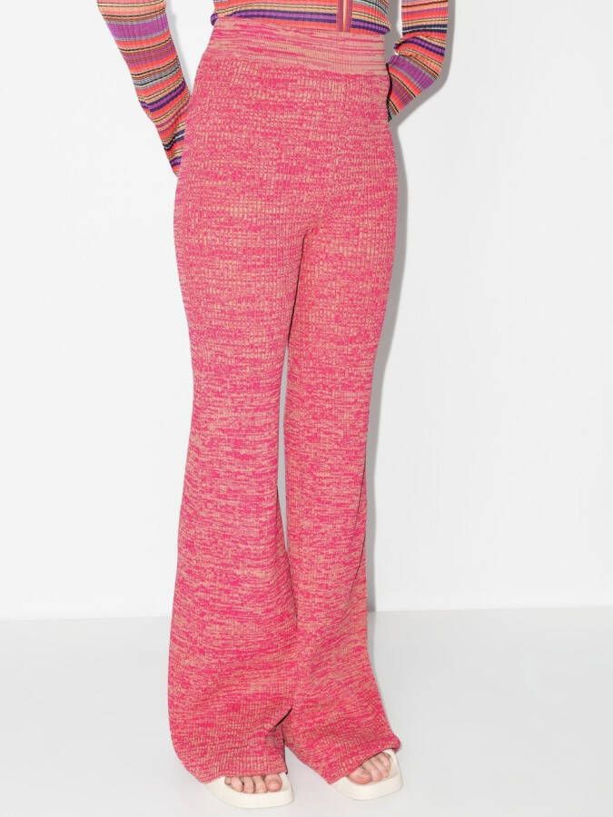 REMAIN Broek met wijde pijpen Roze