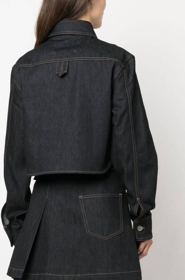 REMAIN Denim blouse Zwart