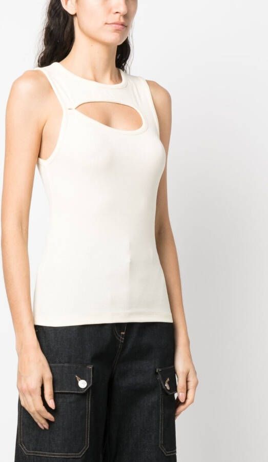REMAIN Mouwloze top Beige