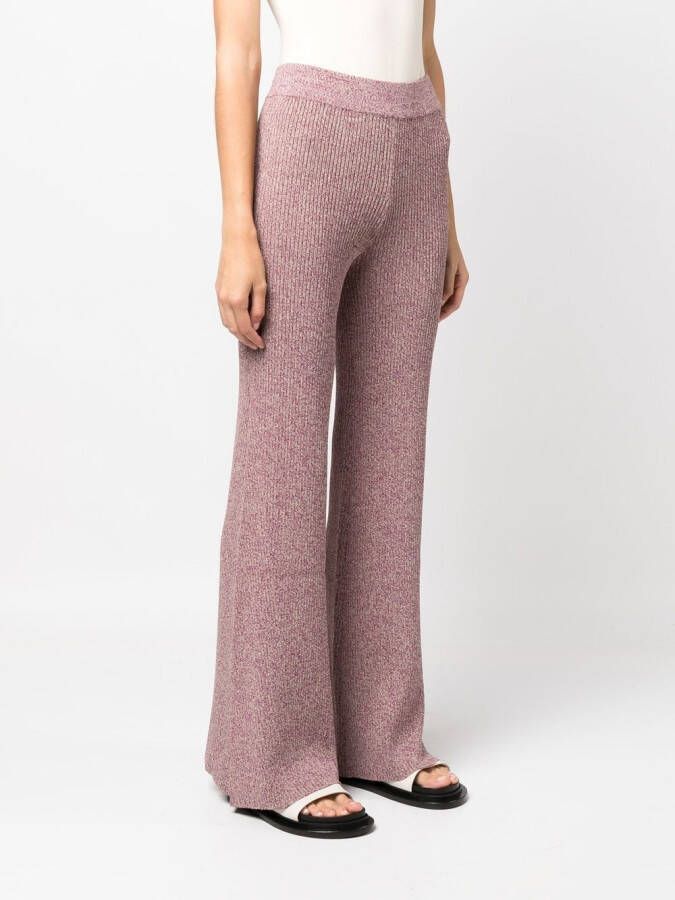 REMAIN Flared broek Paars