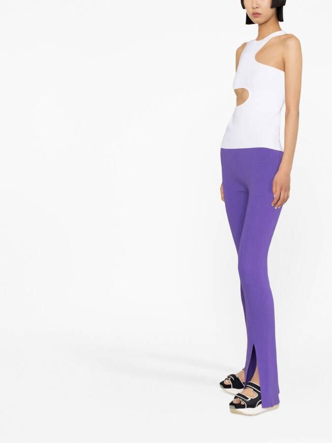 REMAIN Broek met split Paars