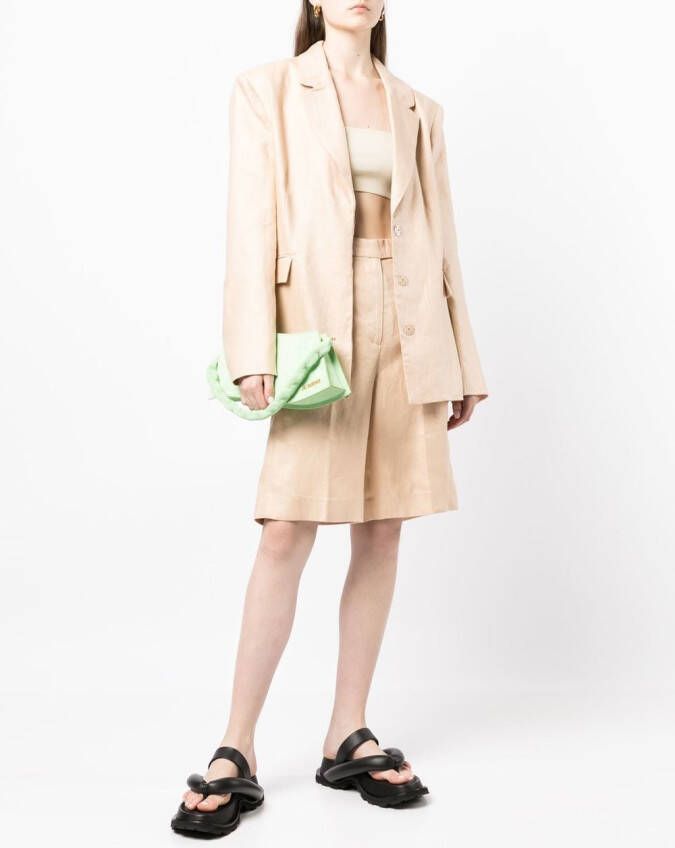 REMAIN Gedrapeerde blazer Bruin