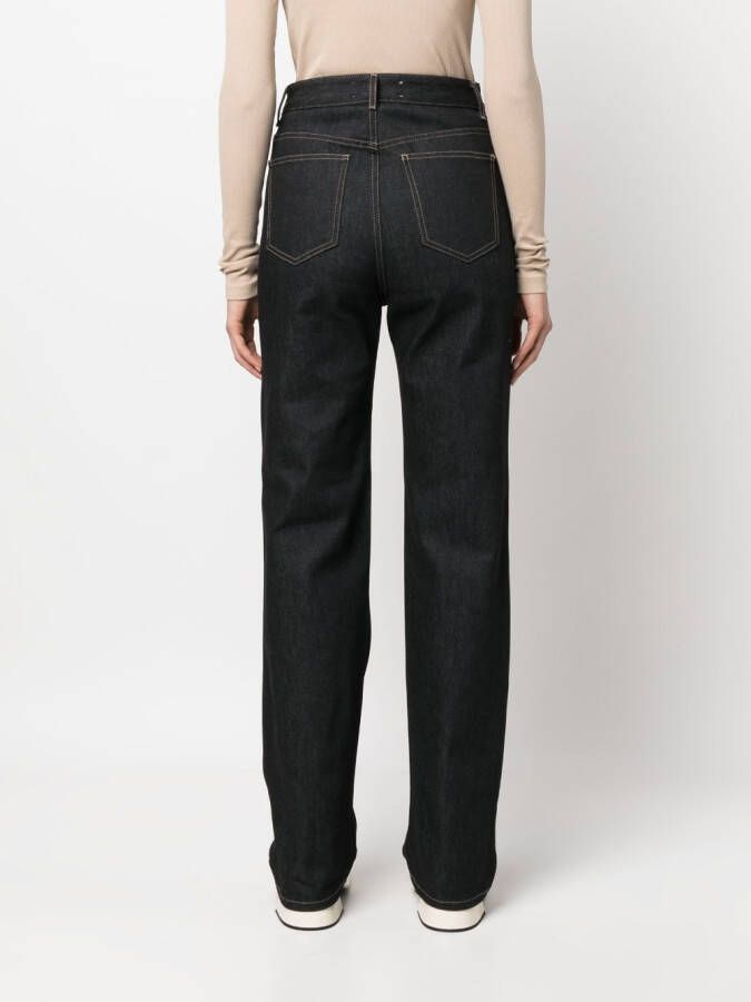 REMAIN Broek met wijde pijpen Zwart