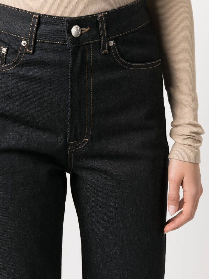 REMAIN Broek met wijde pijpen Zwart