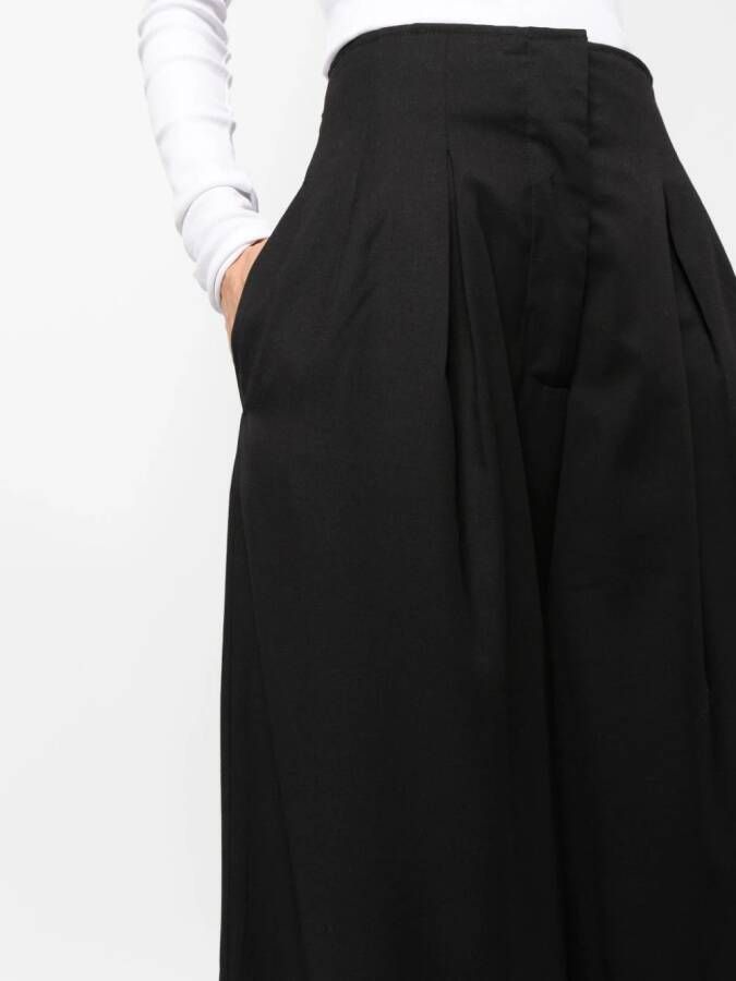 REMAIN Broek met wijde pijpen Zwart