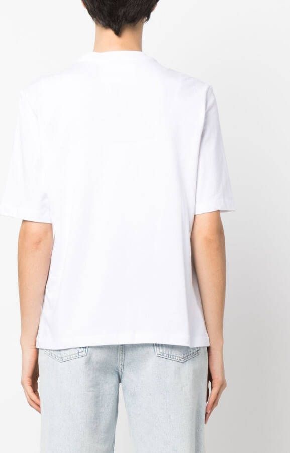 REMAIN T-shirt met logoprint Wit