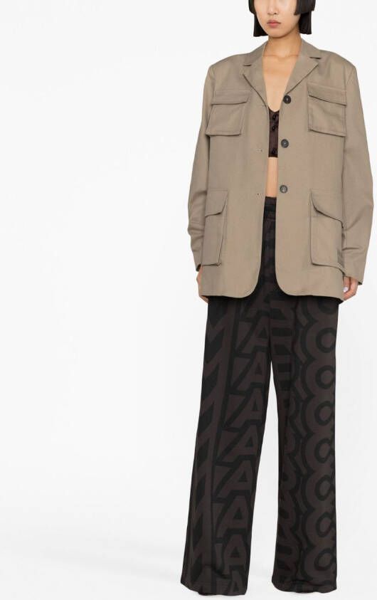 REMAIN Blazer met enkele rij knopen Beige