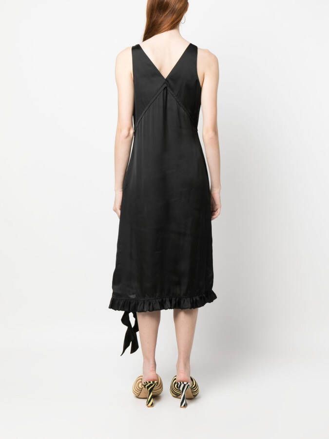 REMAIN Mouwloze maxi-jurk Zwart