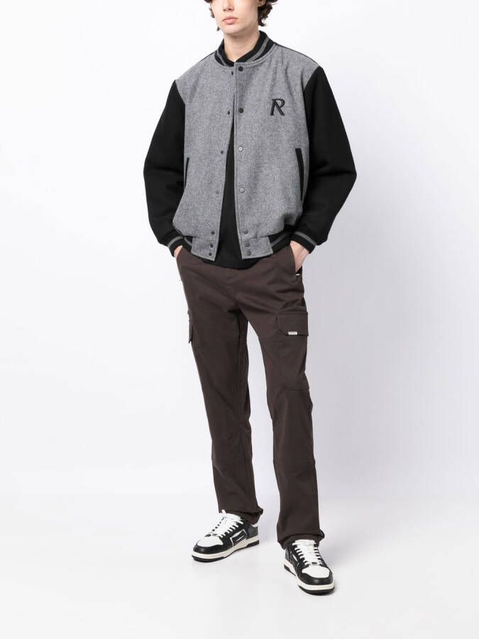 Represent Bomberjack met geborduurd logo Grijs