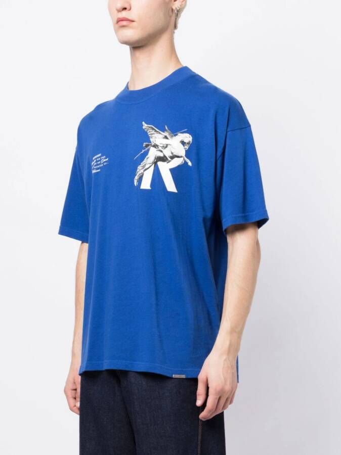 Represent T-shirt met print Blauw