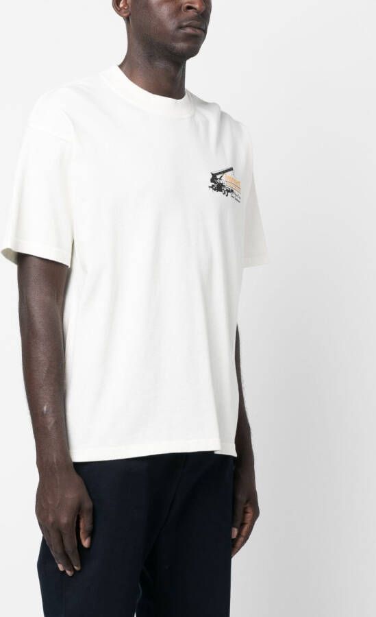 Represent T-shirt met print Wit