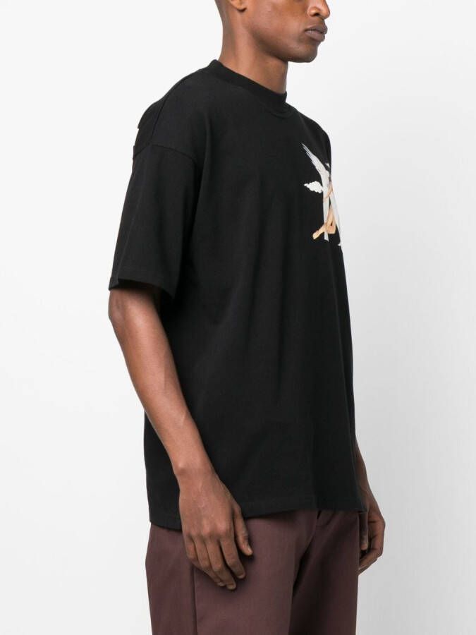 Represent Katoenen T-shirt Zwart