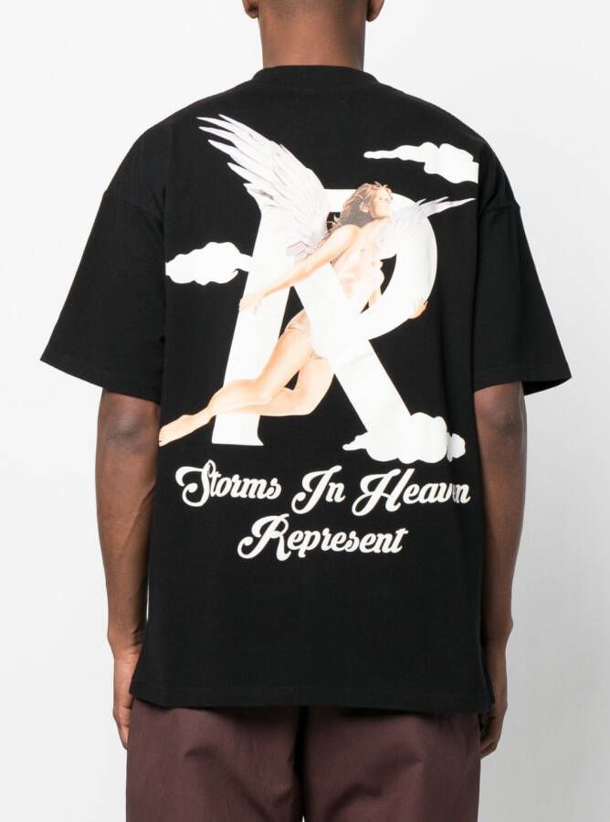 Represent Katoenen T-shirt Zwart