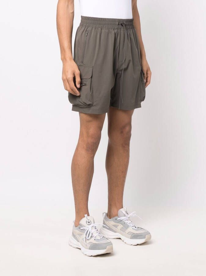 Represent Shorts met cargozak Groen