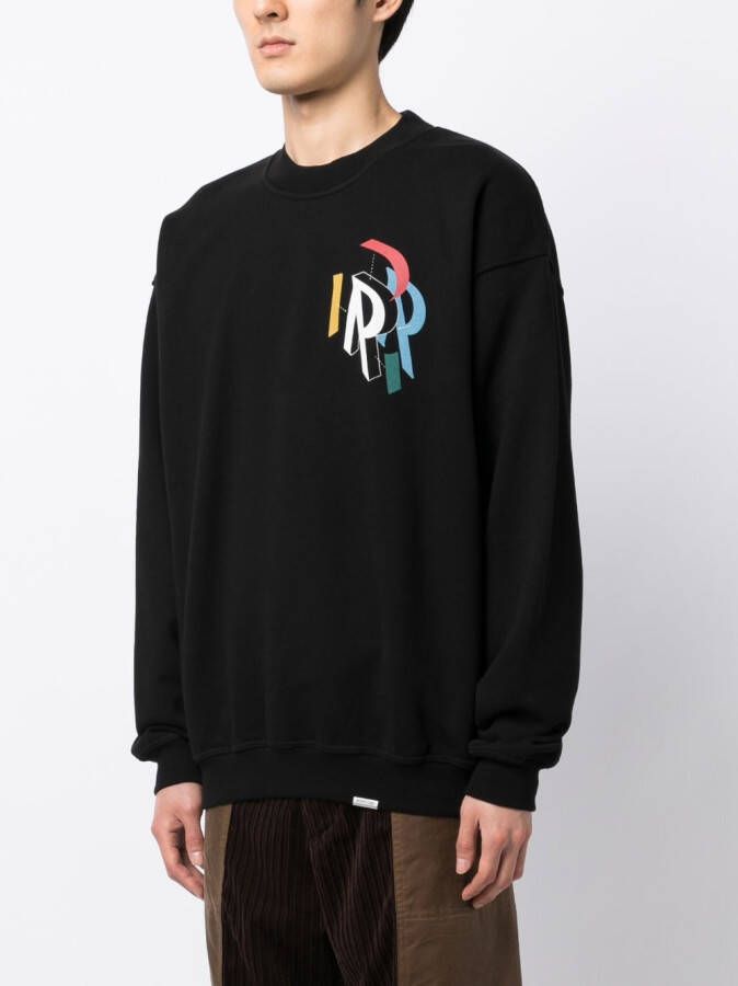 Represent Sweater met print Zwart