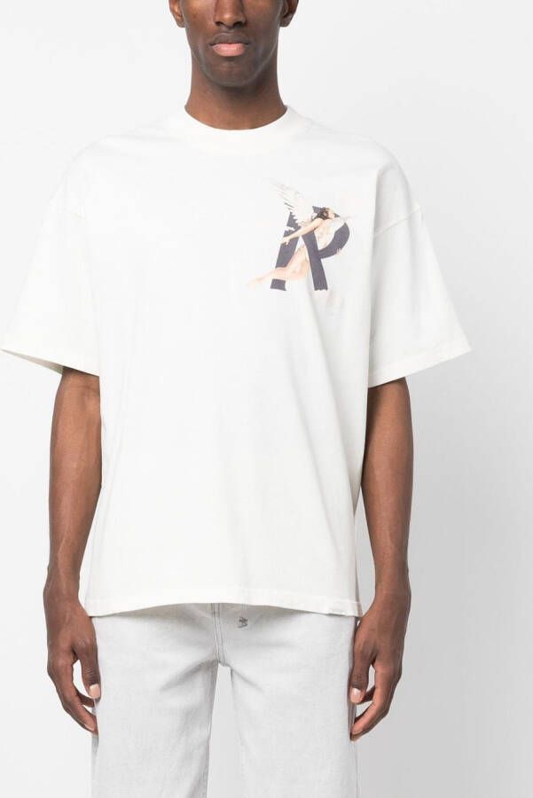 Represent T-shirt met print Wit