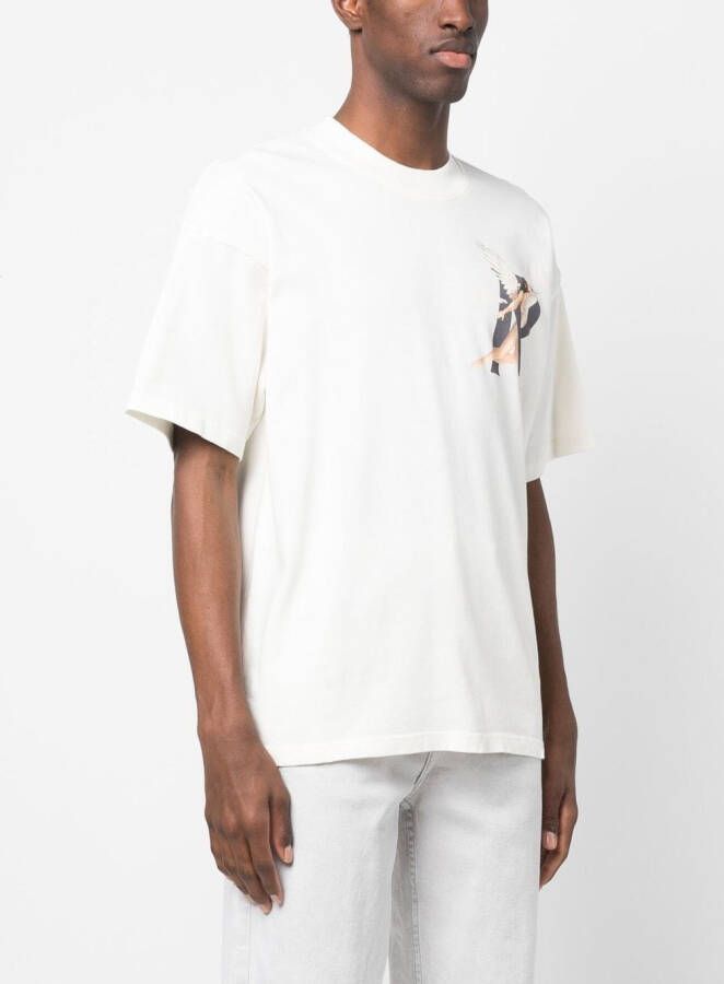 Represent T-shirt met print Wit