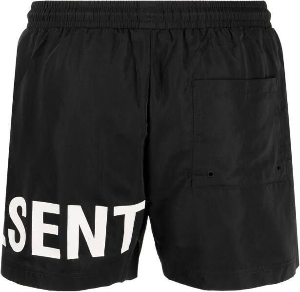 Represent Zwembroek met logoprint Zwart